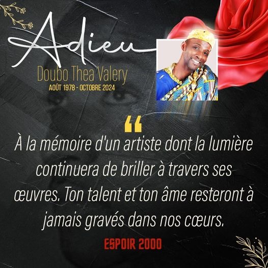 Décès en France de Valery du Groupe Espoir 2000 / Pat Saco arrive à Abidjan avec le corps ce jeudi 24 octobre