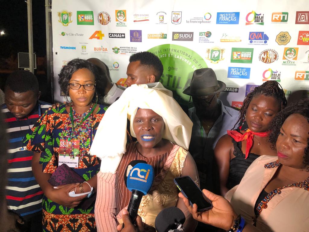 9ème édition du FESTILAG / Naky Sy Savané présente le festival à Harlette Badou N’Guessan