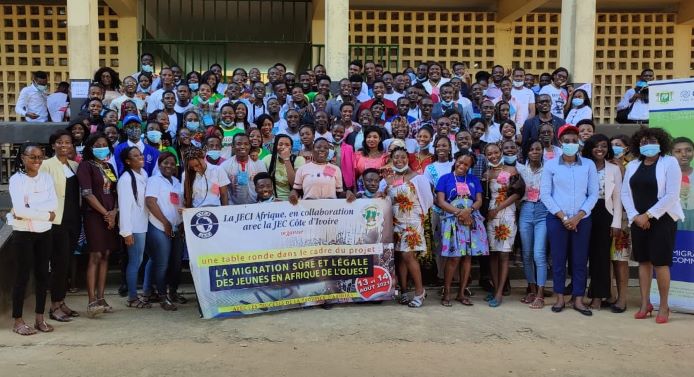Migration régulière / La JEC Afrique, les jécistes de Yopougon et l’OIM en parlent
